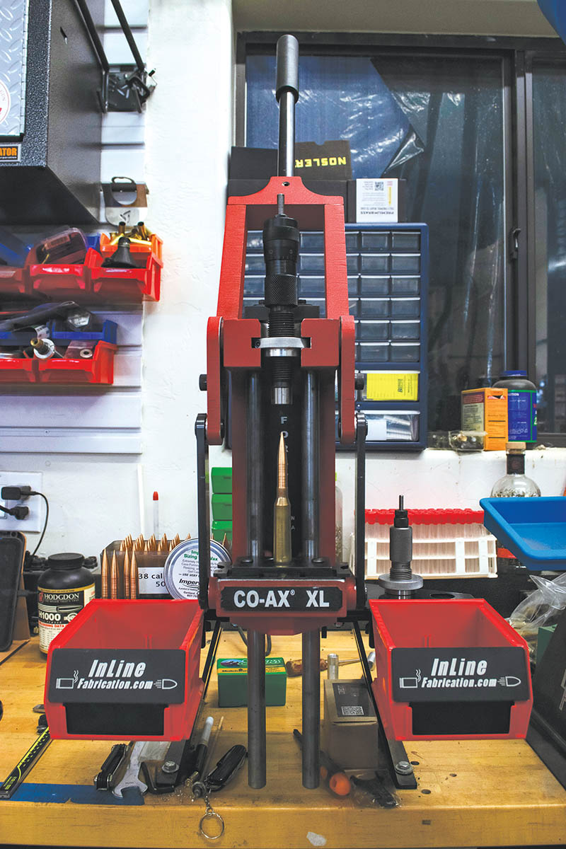 The Forster Co-Ax XL made reloading the big 338 Lapua easy and most importantly consistent, and no doubt contributed to the overall accuracy of the rifle making hits on steel at extended ranges much more consistent.